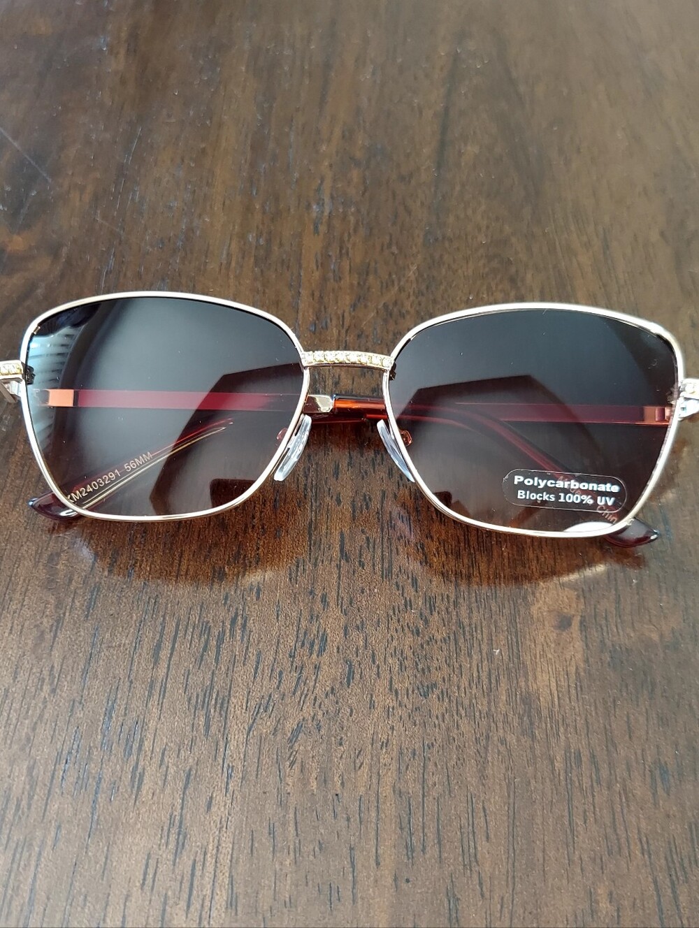 New Women's Gold Frame Sunglasses Gradient Lenses